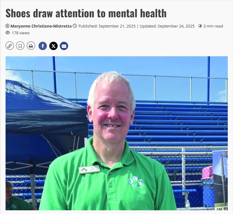 Essex News Daily – Shoes draw attention to mental health Kurt
